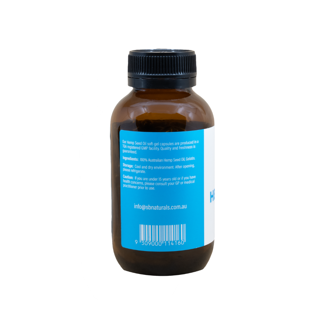 SB Naturals Hemp Seed Oil Capsules - 120 Caps